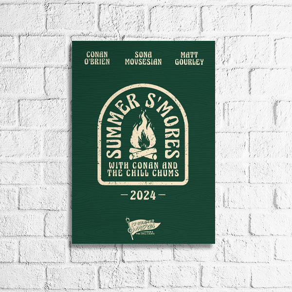 Conan O'Brien Needs A Friend: Summer S'mores 24 Green Poster