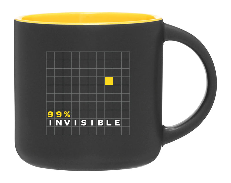 99% Invisible: Matte Black Mug