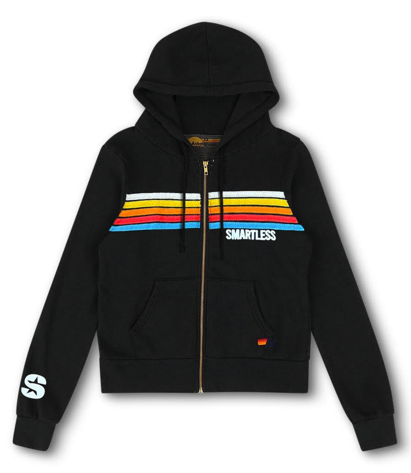 SmartLess x Aviator Nation®: 5 Stripe Zip Hoodie