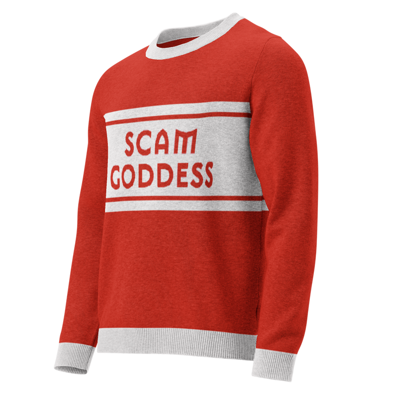 Scam Goddess: REAL Knitted Sweater