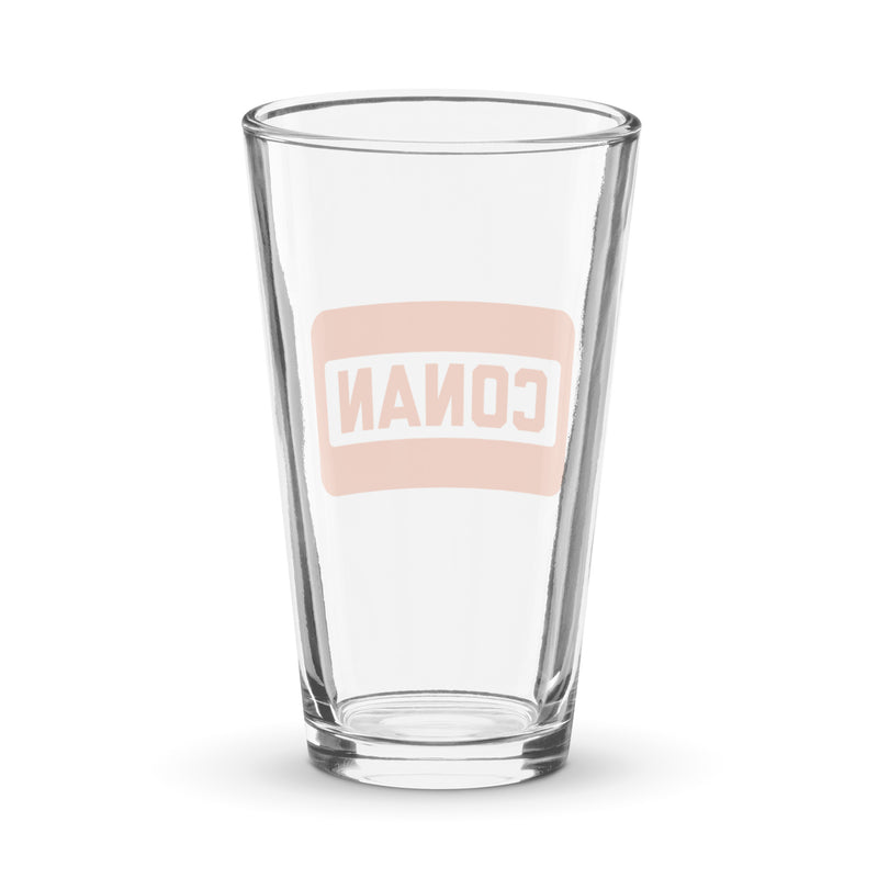 Conan O'Brien Needs A Friend: All Caps Pint Glass