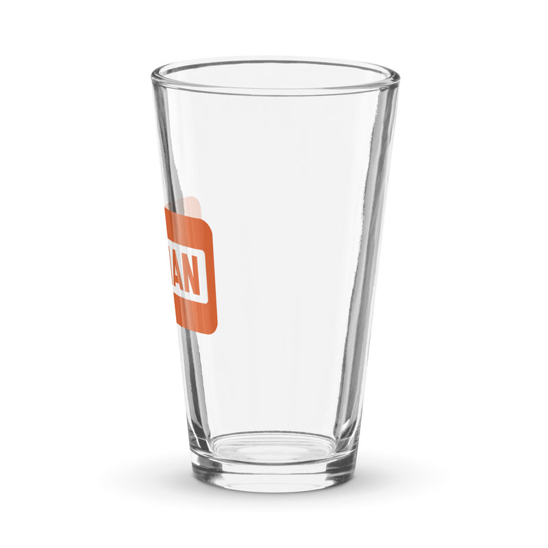 Conan O'Brien Needs A Friend: All Caps Pint Glass