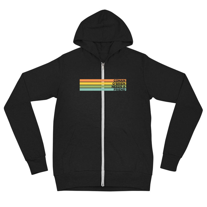 Conan O'Brien Needs A Friend: Controlled Bars Zip Hoodie