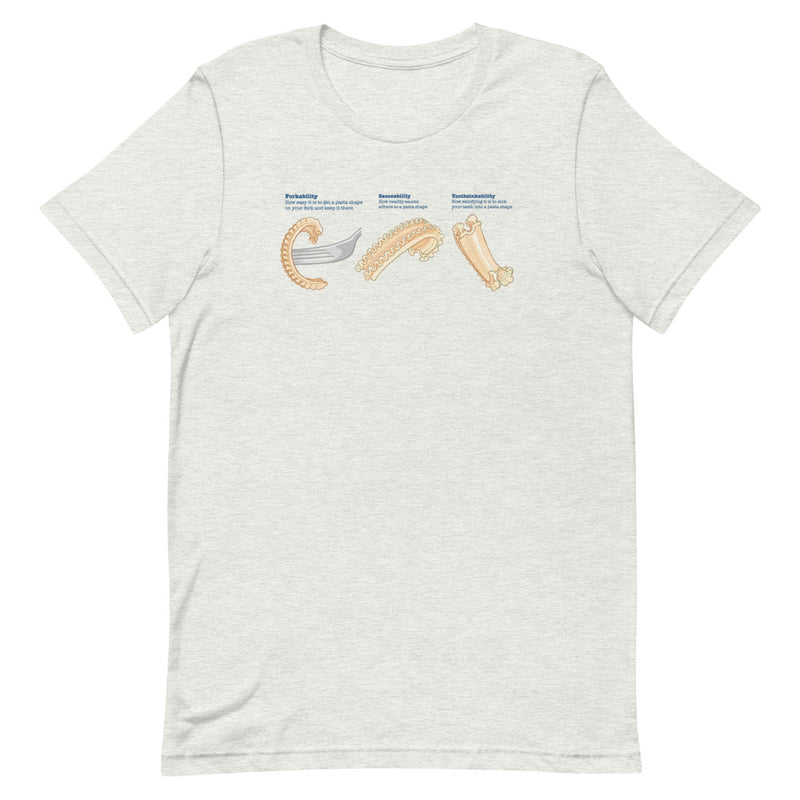 The Sporkful: Unisex Cascatelli T-shirt (Grey)